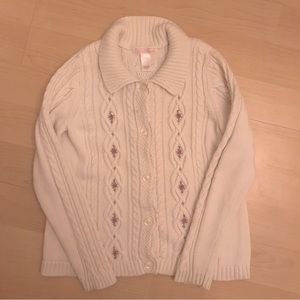 Knit Sweater with Embroidery